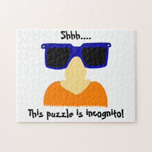 Incognito Mustache & Glasses Puzzle
