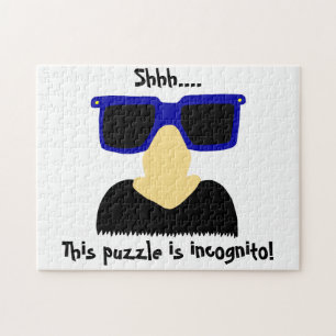 Incognito Mustache & Glasses Puzzle
