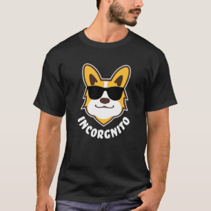 Incorgnito Corgi Hund Sonnenbrille T-Shirt