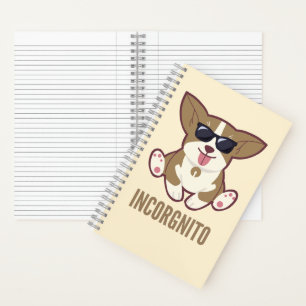 Incorgnito Funny Mops Dog Pet Pub Notizbuch