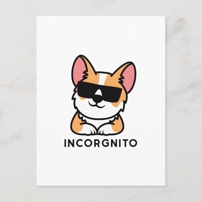 Incorgnito Postkarte (Vorderseite)