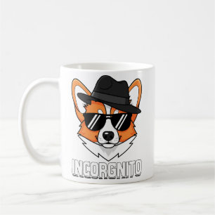 Incorgnito Stealthy Corgi in Shades Kaffeetasse
