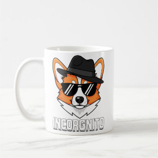 Incorgnito Stealthy Corgi in Shades Kaffeetasse