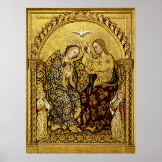 INCORONATION OF VIRGIN by Gentile Da Fabriano Poster