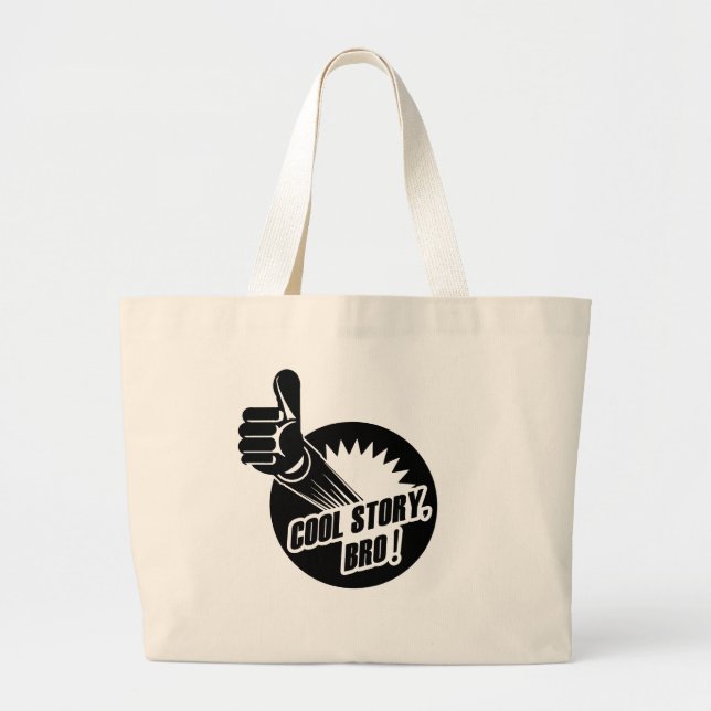 Incredistory coole Geschichte Bro Jumbo Stoffbeutel (Vorne)