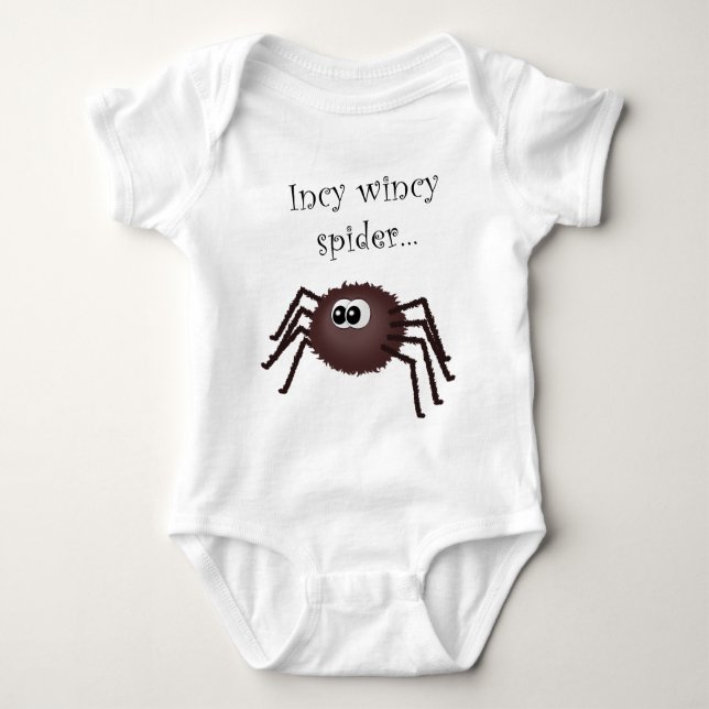 Incy-Wincy-Spinne Baby Strampler (Vorderseite)