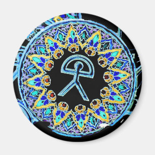 Indalo Man Cermaics, Almeria, Spanien Magnet