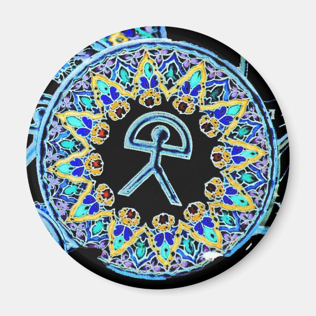 Indalo Man Cermaics, Almeria, Spanien Magnet (Vorne)