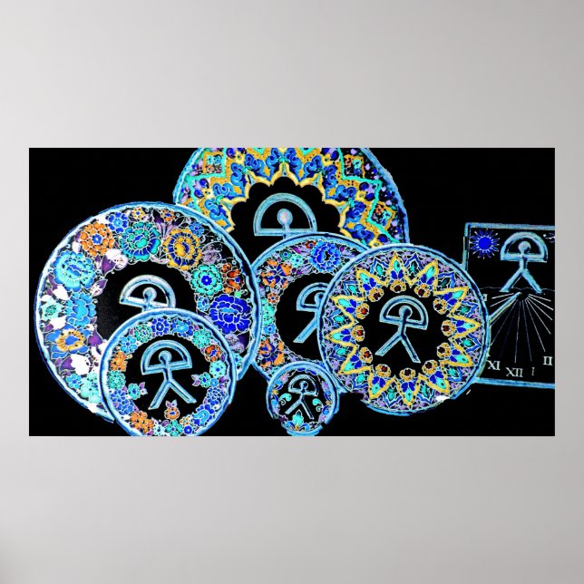 Indalo Man Cermaics, Almeria, Spanien Poster (Vorne)