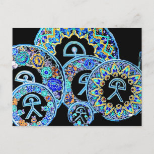 Indalo Man Cermaics, Almeria, Spanien Postkarte