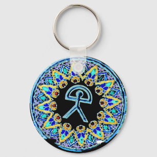 Indalo Man Cermaics, Almeria, Spanien Schlüsselanhänger