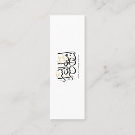 Indeed With Hardship Comes Ease – Arabic Thuluth  Mini Visitenkarte