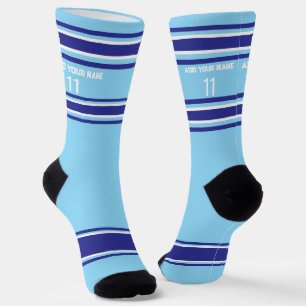 Indego und blau Sport Jersey - Name Nummer Socken