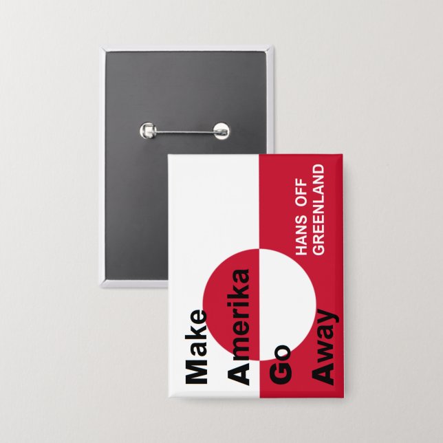 Independant Greenland Button (Vorderseite/Rückseite)