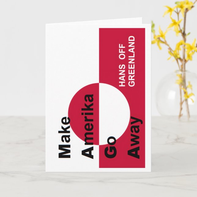 Independant Greenland Karte (Gelbe Blume)