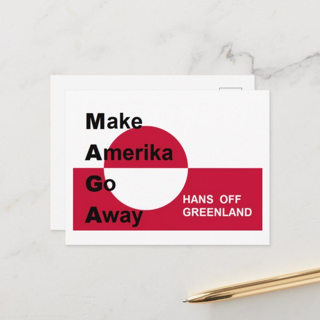 Independant Greenland Postkarte (Vorderseite/Rückseite Beispiel)