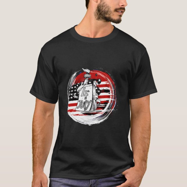 Independence 4Th Of July Stylish Colorful T-Shirt (Vorderseite)