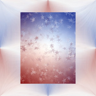 "Independence Day Stars Scrapbook Paper