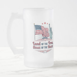 Independence Day - Statue of Liberty Mug Mattglas Bierglas
