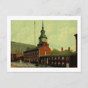 Independence Hall, Philadelphia Vintage Postkarte