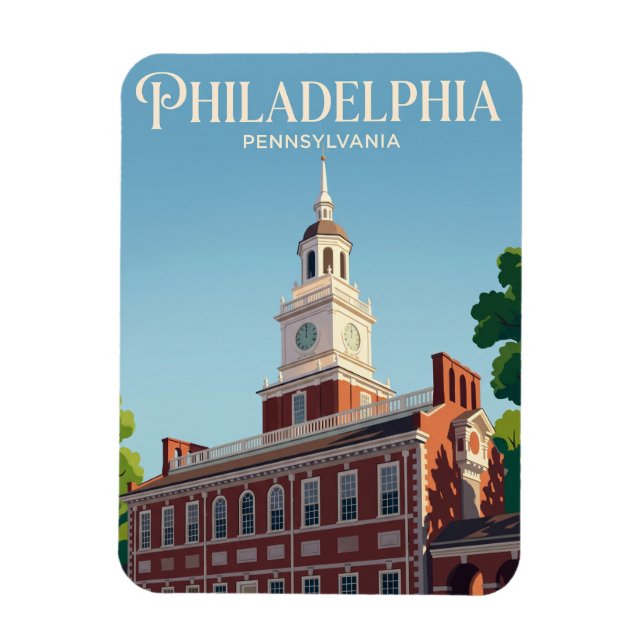 Independence Hall USA Magnet (Vertikal)