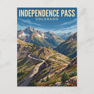 Independence Pass Colorado Postkarte