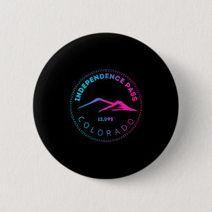 Independence-Pass erhöhte Colorado-Berg-Neon Button
