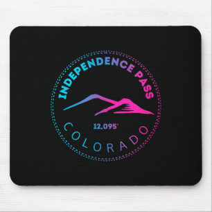 Independence-Pass erhöhte Colorado-Berg-Neon Mousepad