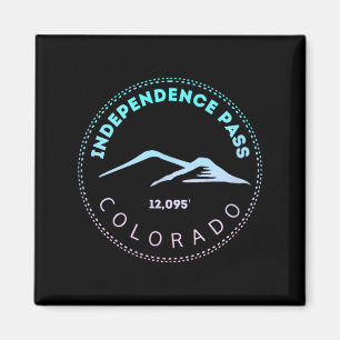 Independence-Pass erhöhte Colorado-Bergverblassung Magnet