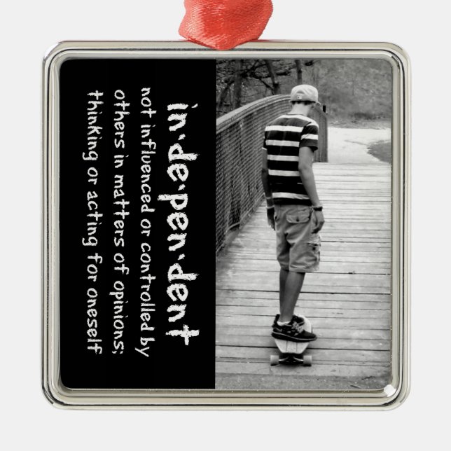 Independence Silbernes Ornament (Vorne)