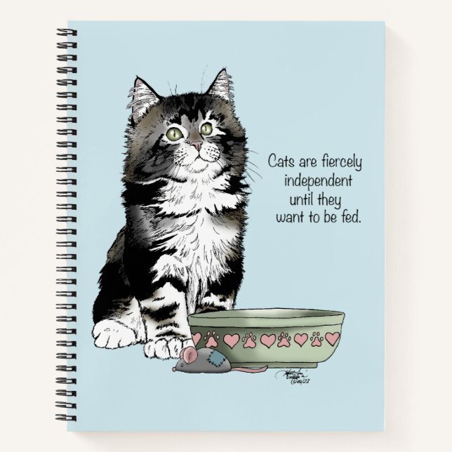 Independent Kitten Bowl Funny Notizbuch (Vorderseite)