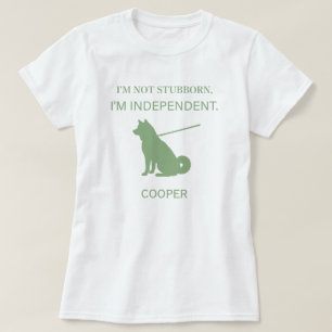 Independente Shiba Inu-Hundemama mit individuellem T-Shirt