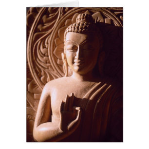 Inder Buddha im Holz