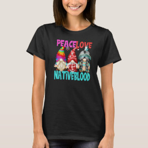 Inder mit Federn erhalten für Frauen Frieden Liebe T-Shirt