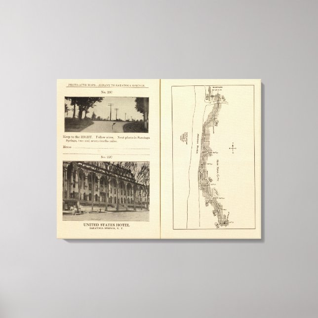 Index-Karte New York City Leinwanddruck (Vorderseite)