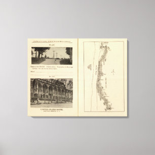 Index-Karte New York City Leinwanddruck