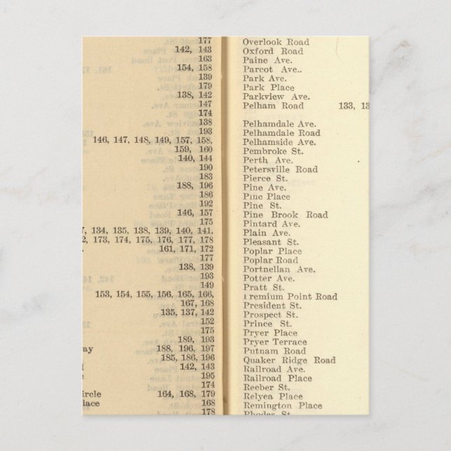 Index New Rochelle Postkarte (Vorderseite)