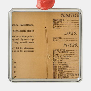 Index Rand McNallys Arizona Silbernes Ornament