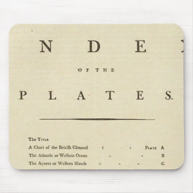 Index West India Atlas Mousepad (Vorne)