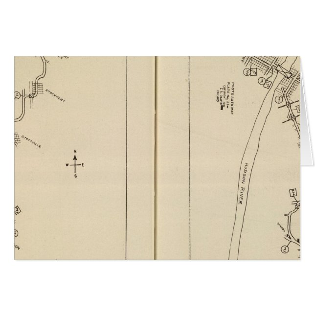 Indexkarte Columbia Landkreis Rensselaer Landkreis (Vorderseite (Horizontal))