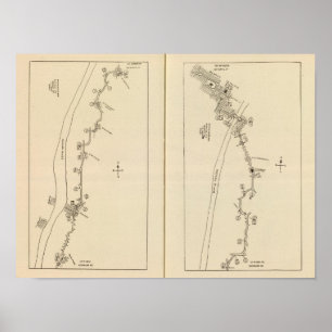 Indexkarte Columbia Landkreis Rensselaer Landkreis Poster