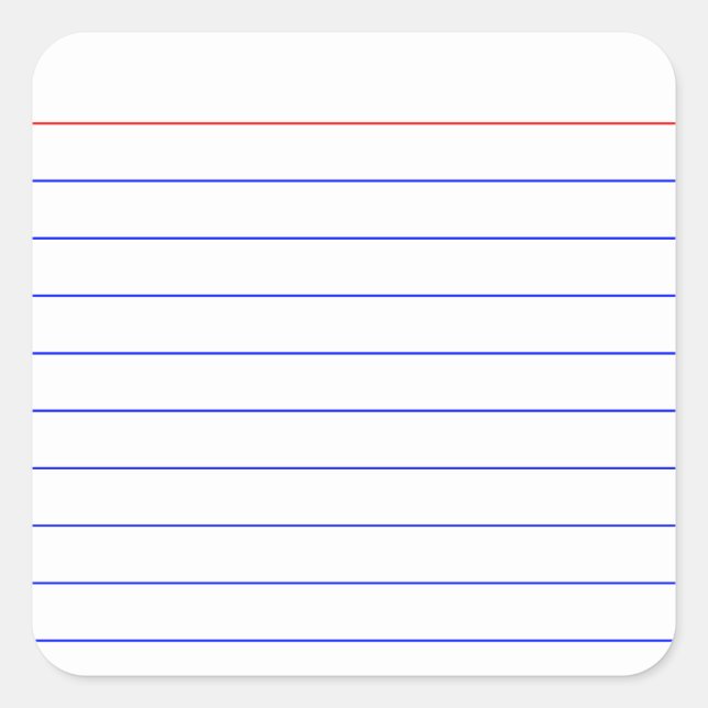 Indexkarte Quadratischer Aufkleber (Vorderseite)