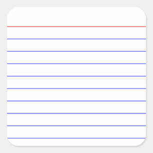 Indexkarte Quadratischer Aufkleber