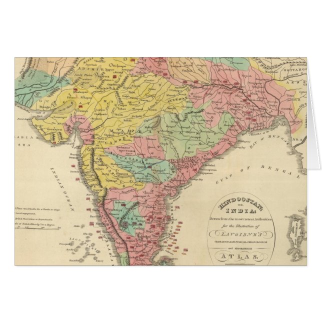 India Battles and Seiges Chonology Map (Vorderseite (Horizontal))