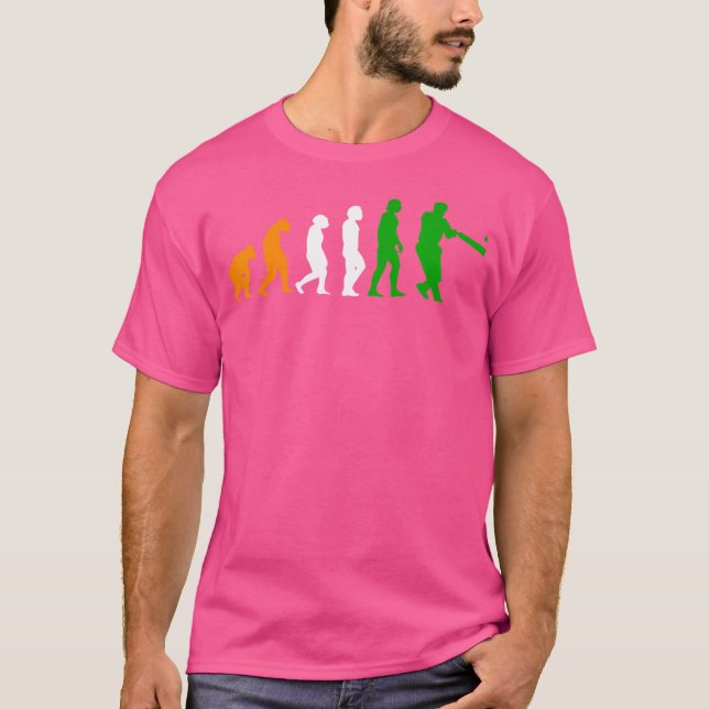 India Cricket Player Evolution India Cricket Team T-Shirt (Vorderseite)