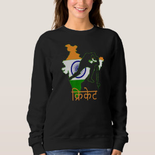 India Cricket Player Indische Flagge Punjabis Indi Sweatshirt