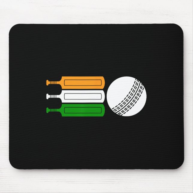 India Cricket Player Ll Indian Flag Cricket Team  Mousepad (Vorne)