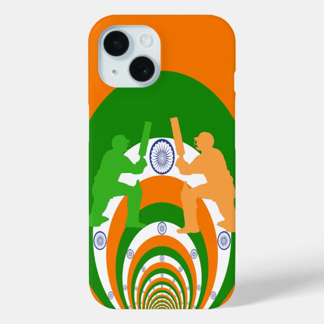 India Cricket Spirit Abstract Design Case-Mate iPhone Hülle (Rückseite)