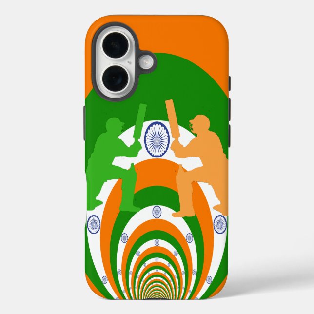 India Cricket Spirit Abstract Design Case-Mate iPhone Hülle (Rückseite)