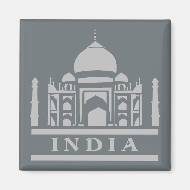 INDIA-Farbmagnet Magnet (Vorne)